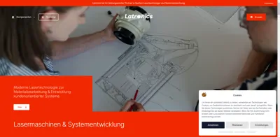 Screenshot of Latronics GmbH