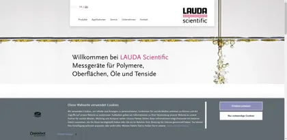 Screenshot of LAUDA Scientific GmbH