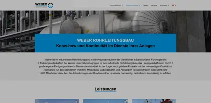 Screenshot of LAUER Industrieanlagen und Rohrleitungsbau GmbH