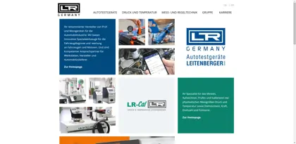 Screenshot of LEITENBERGER Mess- und Regeltechnik GmbH