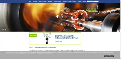 Screenshot of Lenz Laborglas GmbH & Co. KG