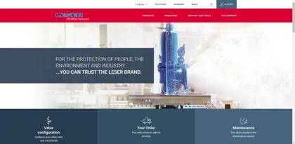 Screenshot of Leser GmbH & Co. KG