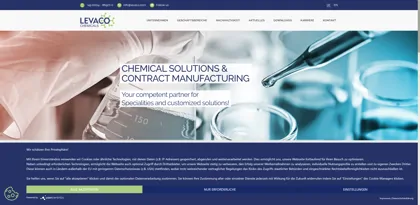 Screenshot of LEVACO Chemicals GmbH
