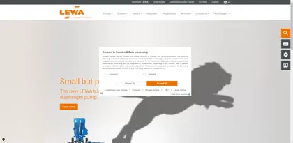 Screenshot of LEWA GmbH