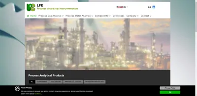 Screenshot of LFE Laboratorium für industrielle Forschung GmbH & Co. Entwicklungs KG