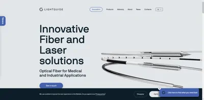 Screenshot of LightGuideOptics Germany GmbH
