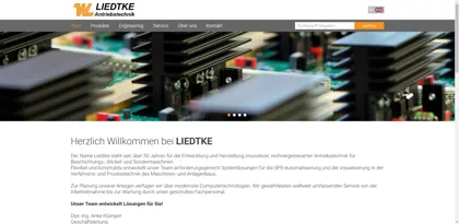 Screenshot of Liedtke Antriebstechnik GmbH & Co. KG