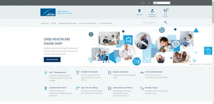 Screenshot of Linde Gas Therapeutics GmbH