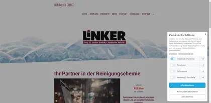 Screenshot of Ing. G. Linker GmbH