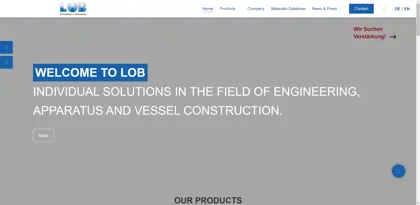 Screenshot of LOB GmbH