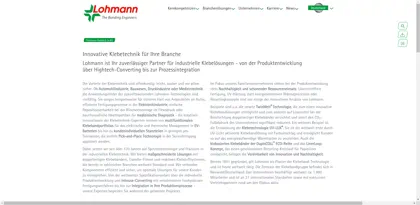 Screenshot of Lohmann GmbH & Co. KG