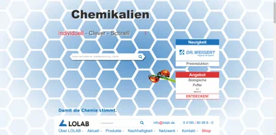 Screenshot of Lohmann Laborservice GmbH