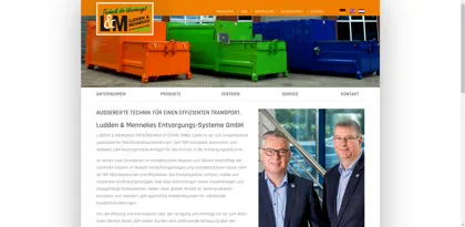 Screenshot of Ludden & Mennekes Entsorgungs-Systeme GmbH