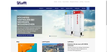Screenshot of G. Lufft Mess- und Regeltechnik GmbH