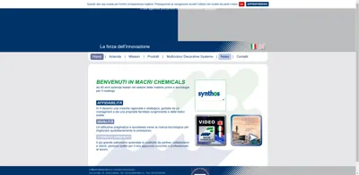 Screenshot of Macri Chemicals S.r.l.