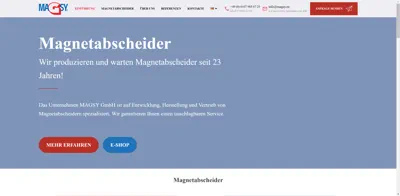 Screenshot of MAGSY GmbH