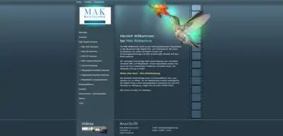 Screenshot of MAK Bildtechnik GmbH