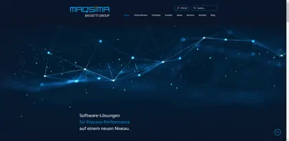 Screenshot of MAQSIMA GmbH