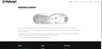 Screenshot of Marburger Flanschen GmbH