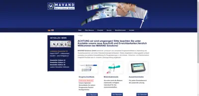 Screenshot of MAVAND Solutions GmbH