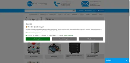 Screenshot of M+B Fluid Technology GmbH