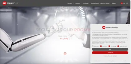 Screenshot of MB CONNECT LINE GMBH