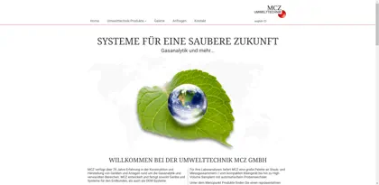 Screenshot of Umwelttechnik MCZ GmbH