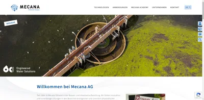 Screenshot of Mecana Umwelttechnik AG