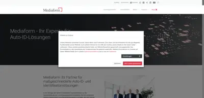 Screenshot of Mediaform Informationssysteme GmbH