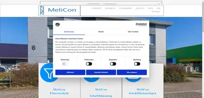 Screenshot of MeliCon GmbH