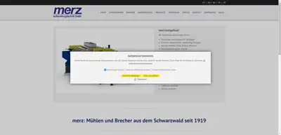 Screenshot of Merz-Aufbereitungstechnik GmbH