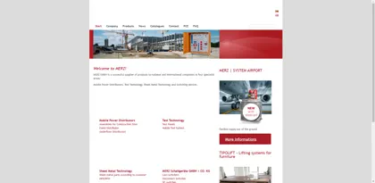 Screenshot of MERZ GMBH