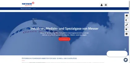 Screenshot of Messer Austria GmbH