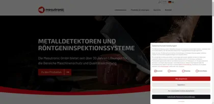 Screenshot of MESUTRONIC Gerätebau GmbH