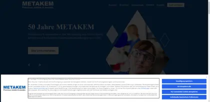 Screenshot of METAKEM GmbH