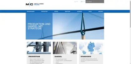 Screenshot of Metall-Chemie Holding GmbH