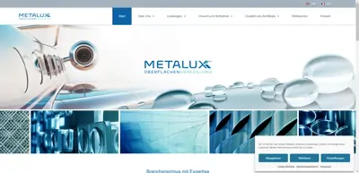 Screenshot of METALUX Metallveredelungs GmbH