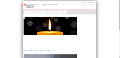 Screenshot of Eidgenössisches Institut für Metrologie (METAS)