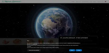 Screenshot of Metroz Essences s.p.a.