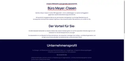 Screenshot of Bernd Meyer-Clasen Managementberatung und -Service