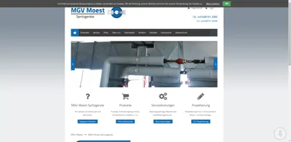 Screenshot of MGV-Moest-Spritzgeräte, Produktions- und Vertriebs-GmbH