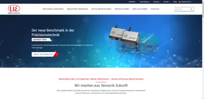 Screenshot of MICRO-EPSILON MESSTECHNIK GmbH & Co. KG