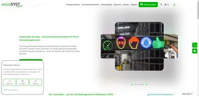 Screenshot of microSYST Systemelectronic GmbH