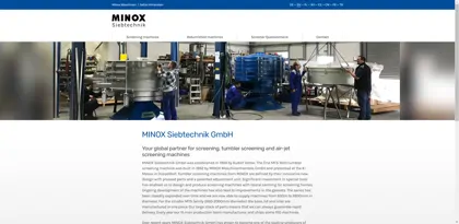 Screenshot of Minox Siebtechnik GmbH