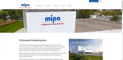 Screenshot of MIPA SE