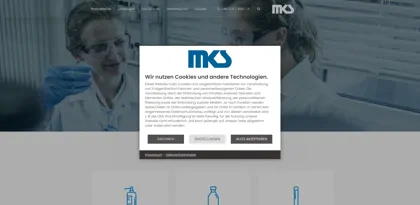 Screenshot of MKS-Marken Kosmetik Service GmbH & Co. KG