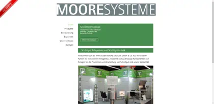 Screenshot of MOORE Systeme GmbH & Co.KG