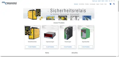 Screenshot of motrona GmbH