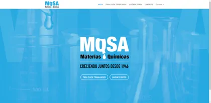 Screenshot of Materias Químicas, S.A.