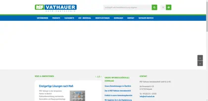 Screenshot of MSF-Vathauer Antriebstechnik GmbH & Co KG